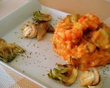 Foto del paso 7 de la receta: Risotto de setas y gambas al curry