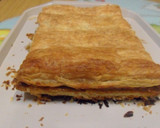 Foto del paso 4 de la receta: Torta de hojaldre con dulce de leche y frutas