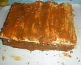 Foto del paso 5 de la receta: Torta de hojaldre con dulce de leche y frutas