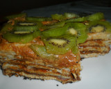 Foto del paso 7 de la receta: Torta de hojaldre con dulce de leche y frutas