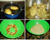 Foto del paso 1 de la receta: Nidos de puré de patatas con nueces