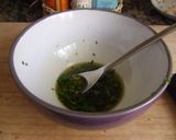 Foto del paso 2 de la receta: Ensalada de melocotón con jamón de Parma y semillas
