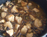 Foto del paso 4 de la receta: Spaghettis integrales con pollo y portobellos
