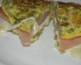 Foto del paso 6 de la receta: Omelette de arvejas con jamón y queso
