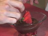 Mousse de chocolate y aguacate