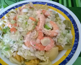 Foto del paso 5 de la receta: Ensalada de pasta con langostinos