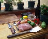 Foto del paso 1 de la receta: Carré de cerdo agridulce picantoso