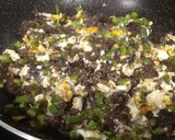 Foto del paso 15 de la receta: Revuelto de morcilla de cebolla de Ontinyent con espárragos verdes