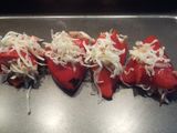 Pimientos del piquillo gratinados y rellenos de atún
