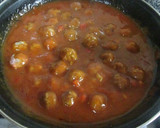 Foto del paso 4 de la receta: Macarrones con albondiguitas en salsa de tomate y pimiento
