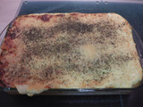 Lasaña con salsa boloñesa