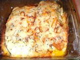Calabacín relleno con espinacas