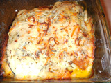 Calabacín relleno con espinacas