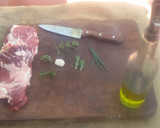 Foto del paso 1 de la receta: Arañita Adobada (o Bife Escondido) a la Parrilla