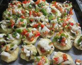 Foto del paso 4 de la receta: Rodajas de berenjenas con topping de verduritas al horno