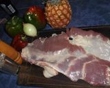 Foto del paso 1 de la receta: Rollo de falda de cerdo a las brasas