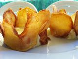 Flores de patata y morcilla sin gluten