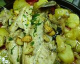 Foto del paso 4 de la receta: Besugo al horno con patatas, pimientos y especias