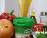 Foto del paso 1 de la receta: Espaguetis Afro con salsa de crema de cacahuete