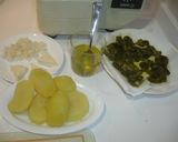 Foto del paso 5 de la receta: Puré de patatas con pimientos verdes y bacalao