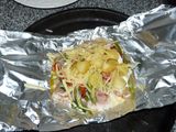 Paquetitos de pollo al aluminio