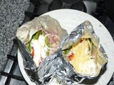 Paquetitos de pollo al aluminio