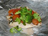 Paquetitos de pollo al aluminio