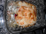 Bacalao con verduras gratinadas sin gluten