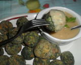 Foto del paso 7 de la receta: Albóndigas de espinacas con salsa de caldo de verduras