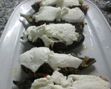 Foto del paso 6 de la receta: Berenjenas rellenas con dos jamones