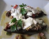 Foto del paso 7 de la receta: Berenjenas rellenas con dos jamones