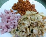 Foto del paso 6 de la receta: Canelones de puré de patata, jamón y picadillo
