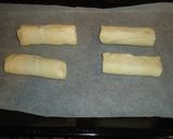 Foto del paso 1 de la receta: Cañas de hojaldre de jamón york y queso mozzarella