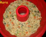 Foto del paso 4 de la receta: Pastel de merluza con salsa de judías verdes y queso