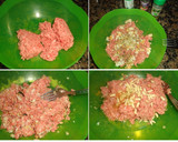 Foto del paso 1 de la receta: Albóndigas de ternera con piñones y champiñones