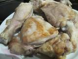 Pollo con salsa de champiñones y nata
