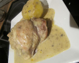 Foto del paso 7 de la receta: Pollo con salsa de champiñones y nata