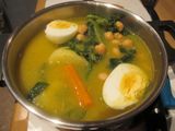 Potaje de garbanzos y acelgas en olla a presión