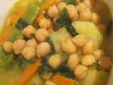 Potaje de garbanzos y acelgas en olla a presión