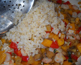 Foto del paso 6 de la receta: Berenjenas rellenas con calabaza, arroz integral y gambas