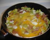 Foto del paso 4 de la receta: Calabacín revuelto con huevo y jamón serrano