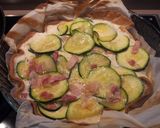 Foto del paso 3 de la receta: Tarta quiché de calabacín y bacon