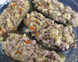 Foto del paso 3 de la receta: Berenjenas rellenas de carne y queso