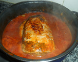 Foto del paso 4 de la receta: Tallarines con lomo entero en salsa de tomate