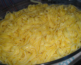 Foto del paso 4 de la receta: Pasta a la manteca con calamares a la romana