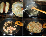Foto del paso 3 de la receta: Berenjenas rellenas de gambas y almejas