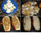 Foto del paso 4 de la receta: Berenjenas rellenas de gambas y almejas
