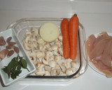 Foto del paso 1 de la receta: Pechuga de pollo a filetes con champiñones