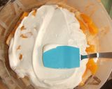 Foto del paso 5 de la receta: Pastel de queso y granada con melocotón