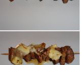 Foto del paso 4 de la receta: Brochetas de solomillo de cerdo y queso brie